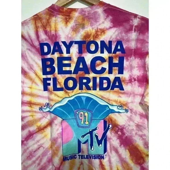 MTV T-Shirt 90s Vintage inspired Spring Break Daytona Beach 91” - Picture 5 of 6